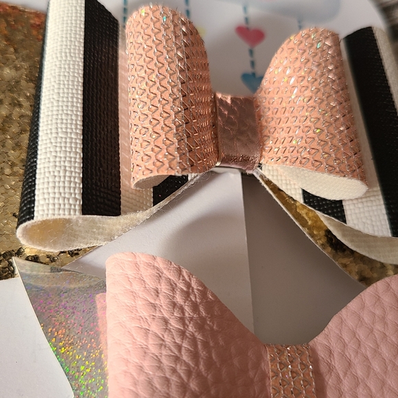 Hair bow leather - Picture 2 of 3